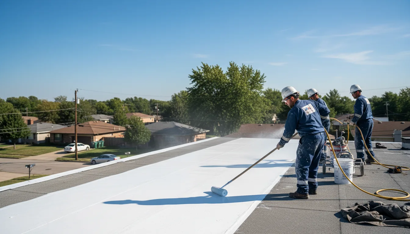 Commercial roof coating in Brookneal, VA near me